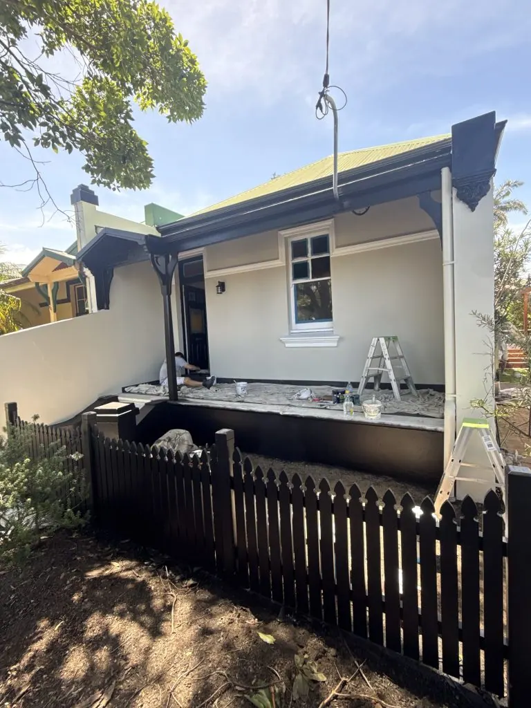 Freshly painted entry and exterior of a Newcastle home by Newcastle Painting Specialists