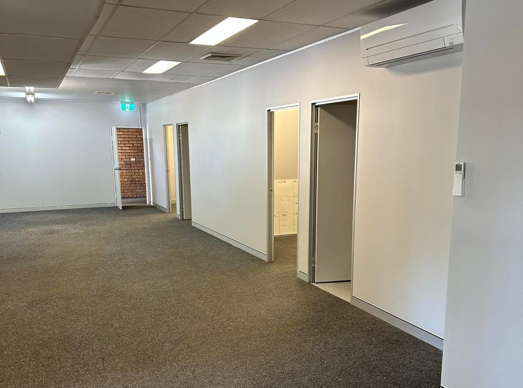 Internal Commercial Painting in Newcastle Showing office facilities painted by Newcastle Painting Specialists